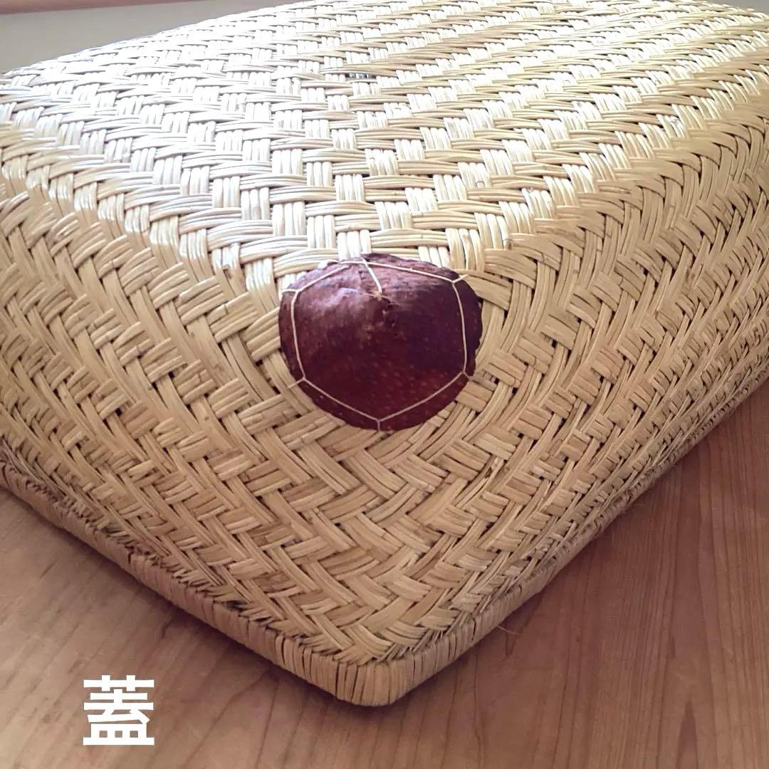 竹行李　鳥越の竹細工　すず竹　約40cm×60cm 高さ24cm