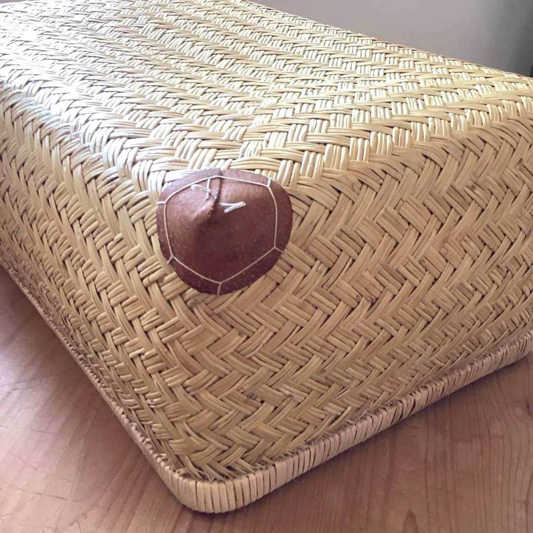 竹行李　鳥越の竹細工　すず竹　約40cm×60cm 高さ24cm