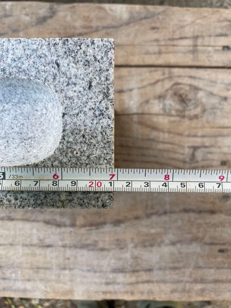 水鉢　国産品　花沢石　手作り　お墓