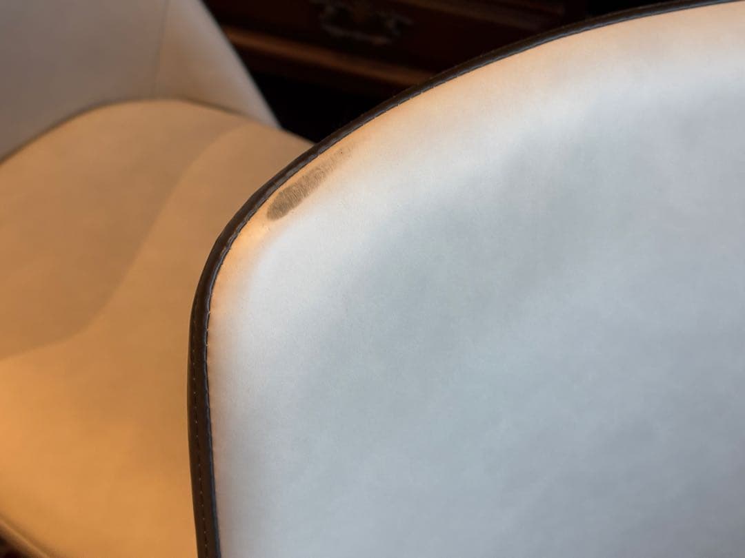 ダイニング　シンプル　ホワイト　グレーバック　回転チェア　モダン　2脚　IY