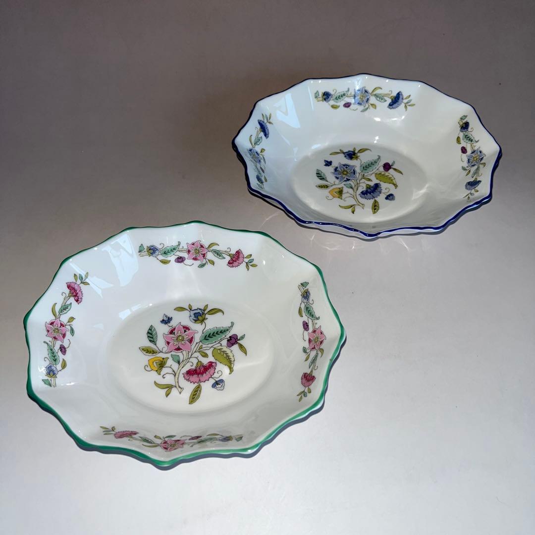 希少 ミントン ハドンホール オーバルトレイト ブルー シュガーポット