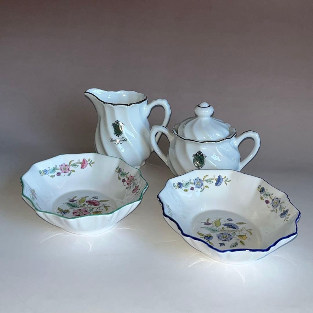 希少 ミントン ハドンホール オーバルトレイト ブルー シュガーポット