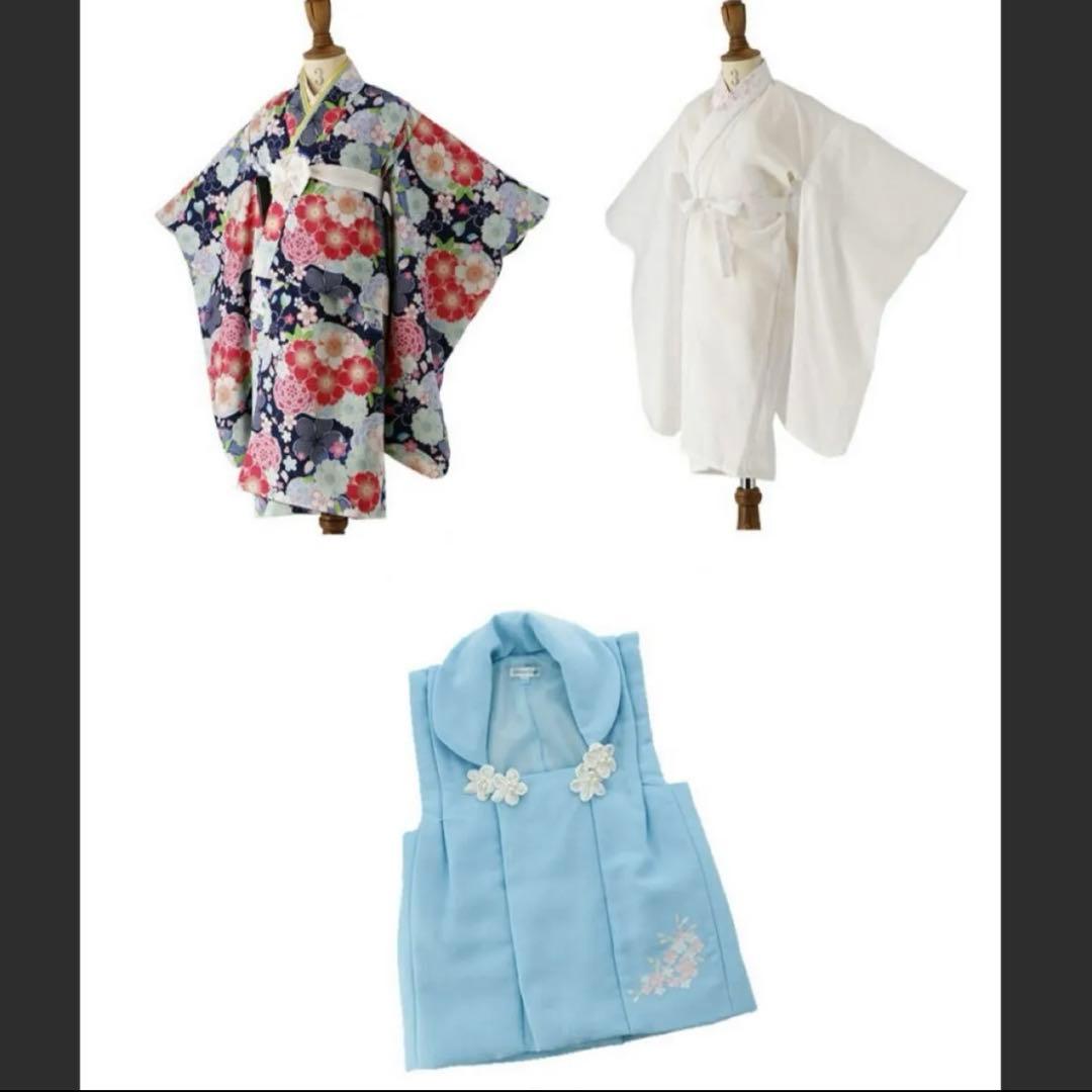 七五三　5歳男の子　袴着物セット　3歳女の子　被布セット