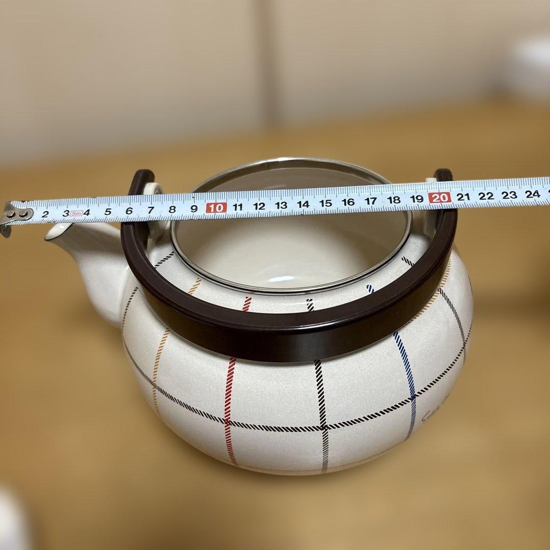 EJIRY エジリー Scotch Check スコッチチェック　両手鍋　ケトル