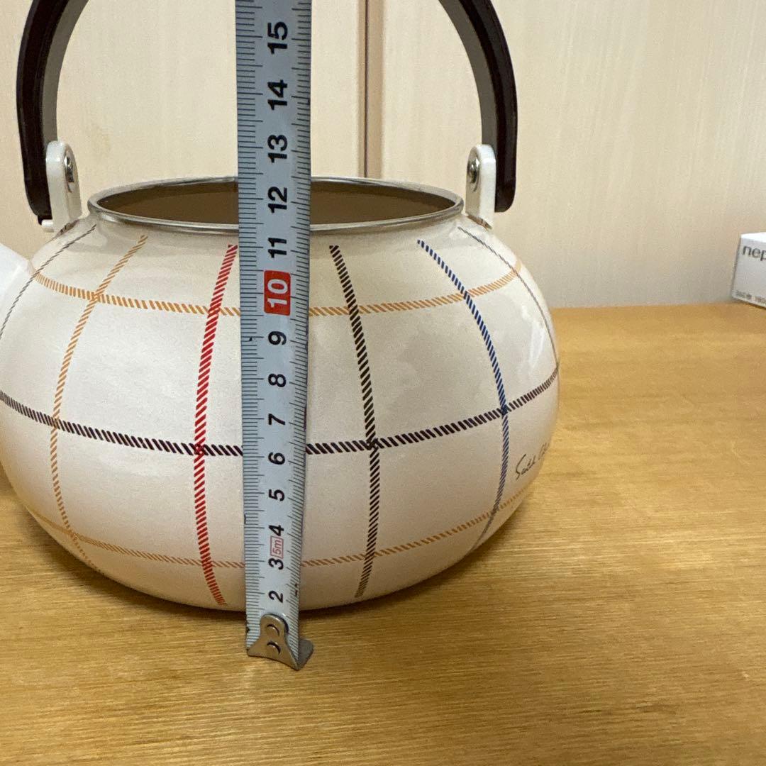 EJIRY エジリー Scotch Check スコッチチェック　両手鍋　ケトル