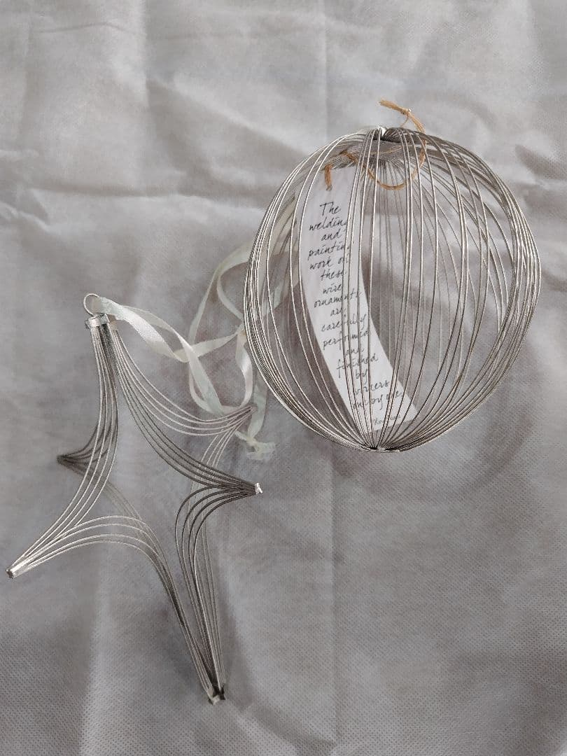 WIREオーナメント10個セット クリスマス 北欧 フレンチ キャトルセゾン