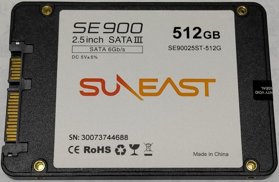 未使用 保証付き【正常】SSD512GB No.6a17