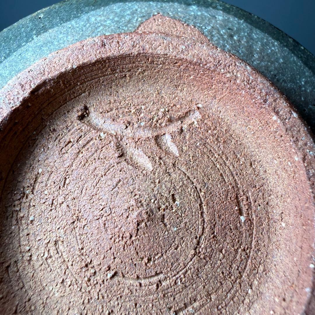 中里重利　造　絵唐津　亀甲向付　四客　共箱　高さ7.9cm　おしゃれな器