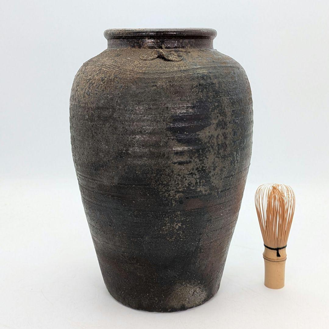 備前焼 三耳壺 三耳壷 花器 フラワーベース つぼ 花瓶 花生 花入 金彩