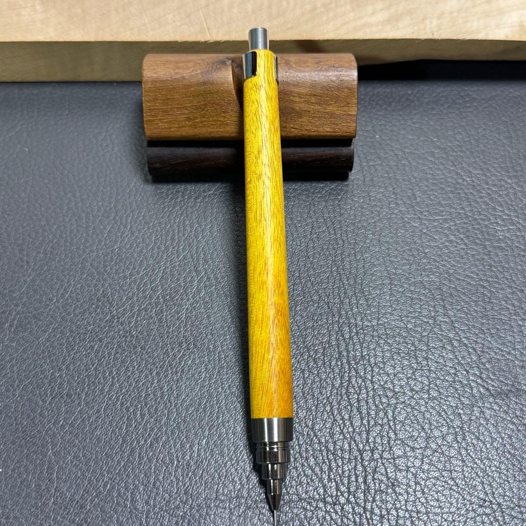 105ハゼ白太付き　木製シャーペン　最強低重心　ステンレス