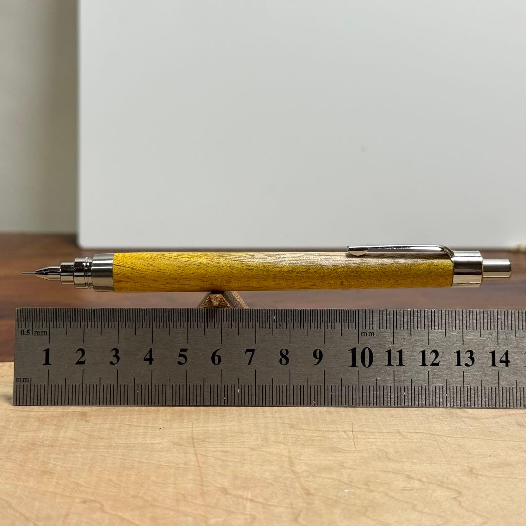 105ハゼ白太付き　木製シャーペン　最強低重心　ステンレス