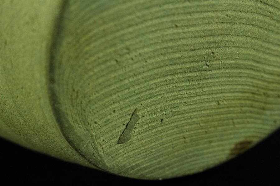 茶道具 飾壷 窯変釉 四耳壷 春峰 在銘 共箱 紐 網 揃(K-YC388)