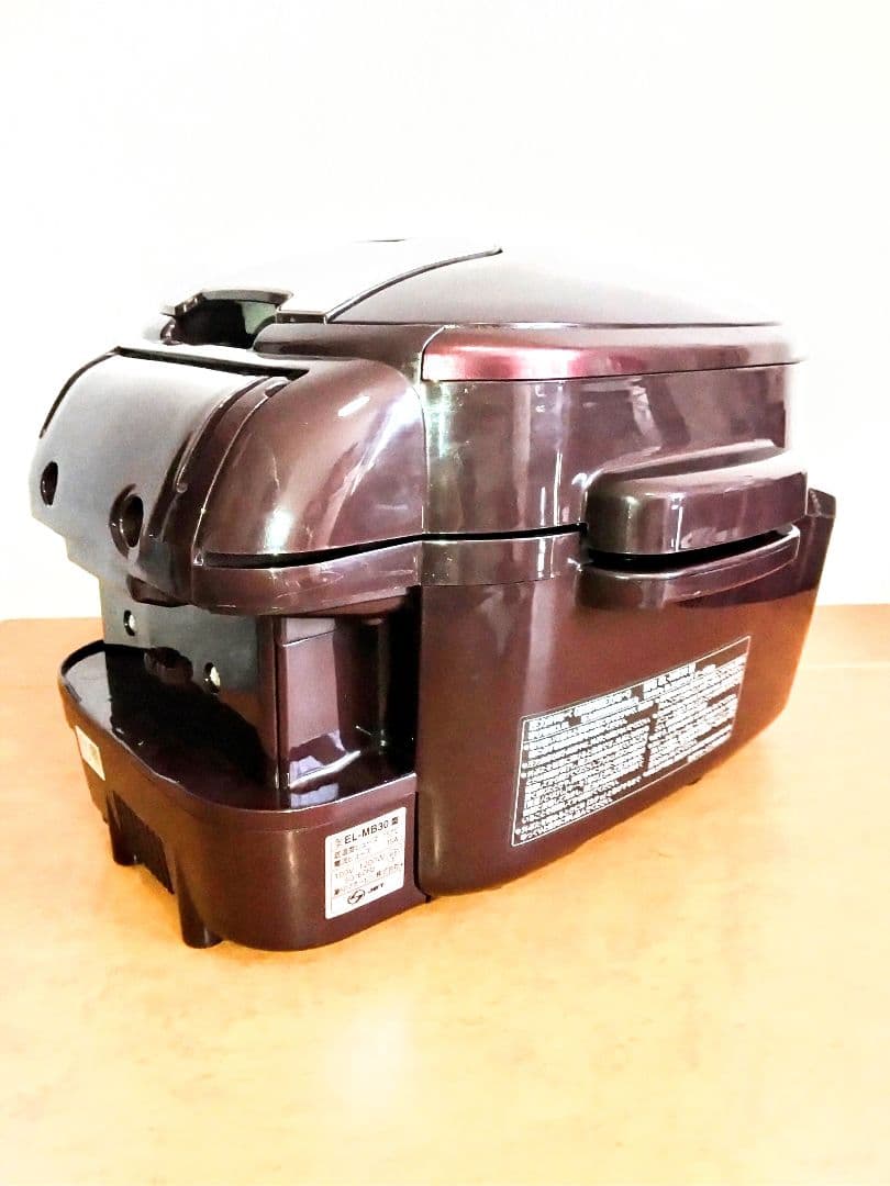 【美品】　象印 自動圧力IHなべ EL-MB30 煮込み自慢 ボルドー　圧力鍋