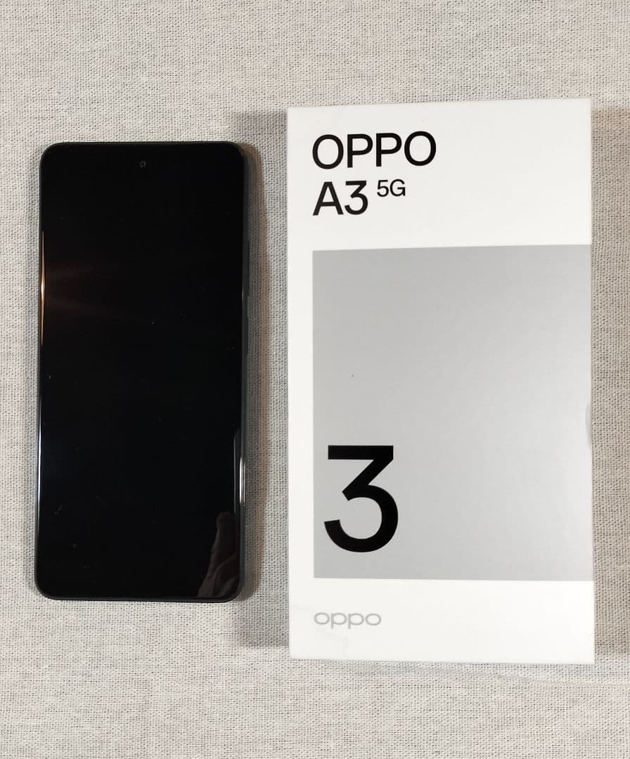 OPPO A3 5G ブラック 本体 ワイモバイル版 SIMフリー
