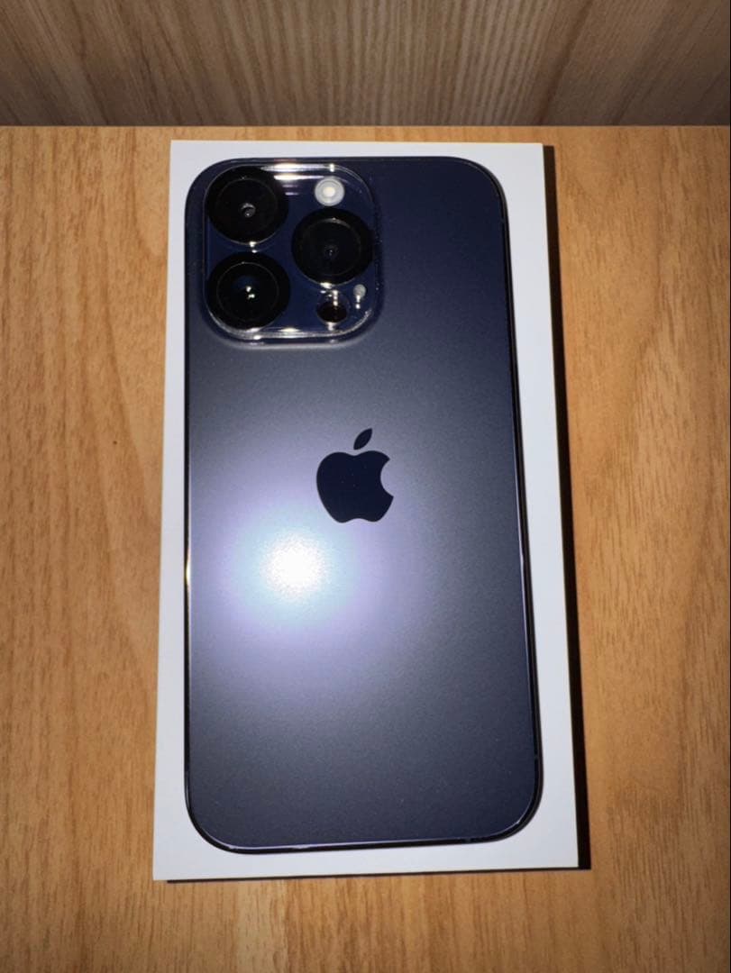 【美品】Apple iPhone 14 Pro ディープパープル 256GB