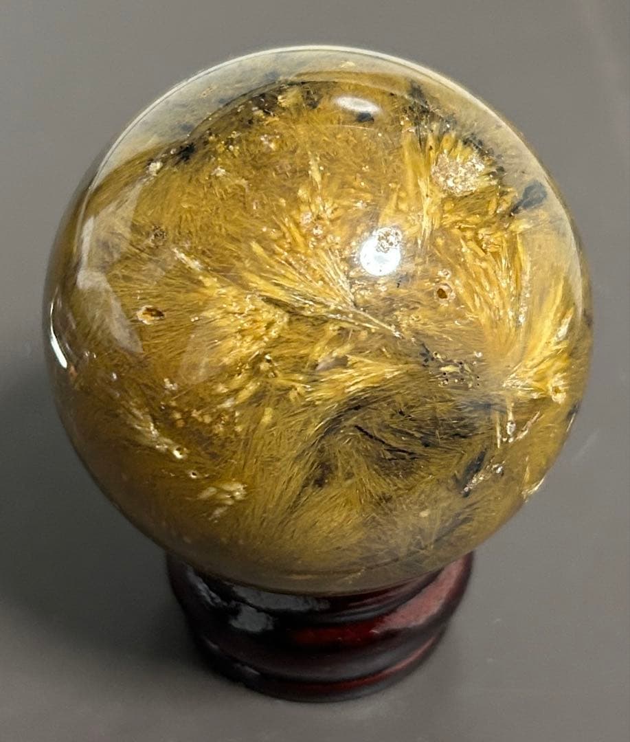 ゴールデンルチルクォーツ丸玉　200g