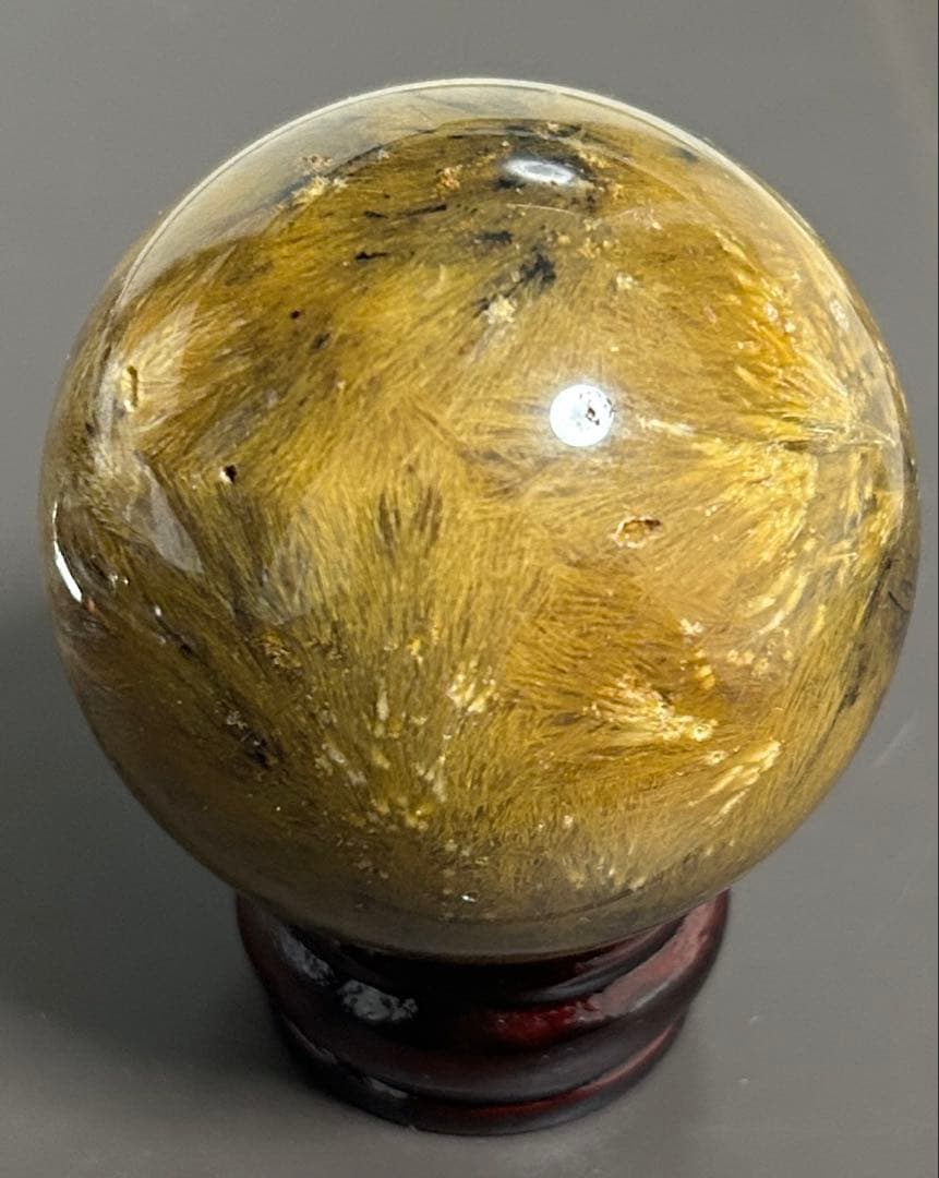 ゴールデンルチルクォーツ丸玉　200g