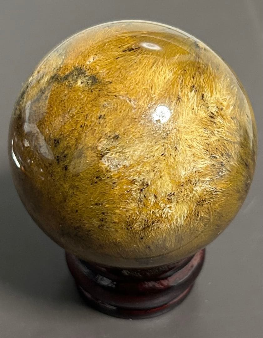 ゴールデンルチルクォーツ丸玉　200g