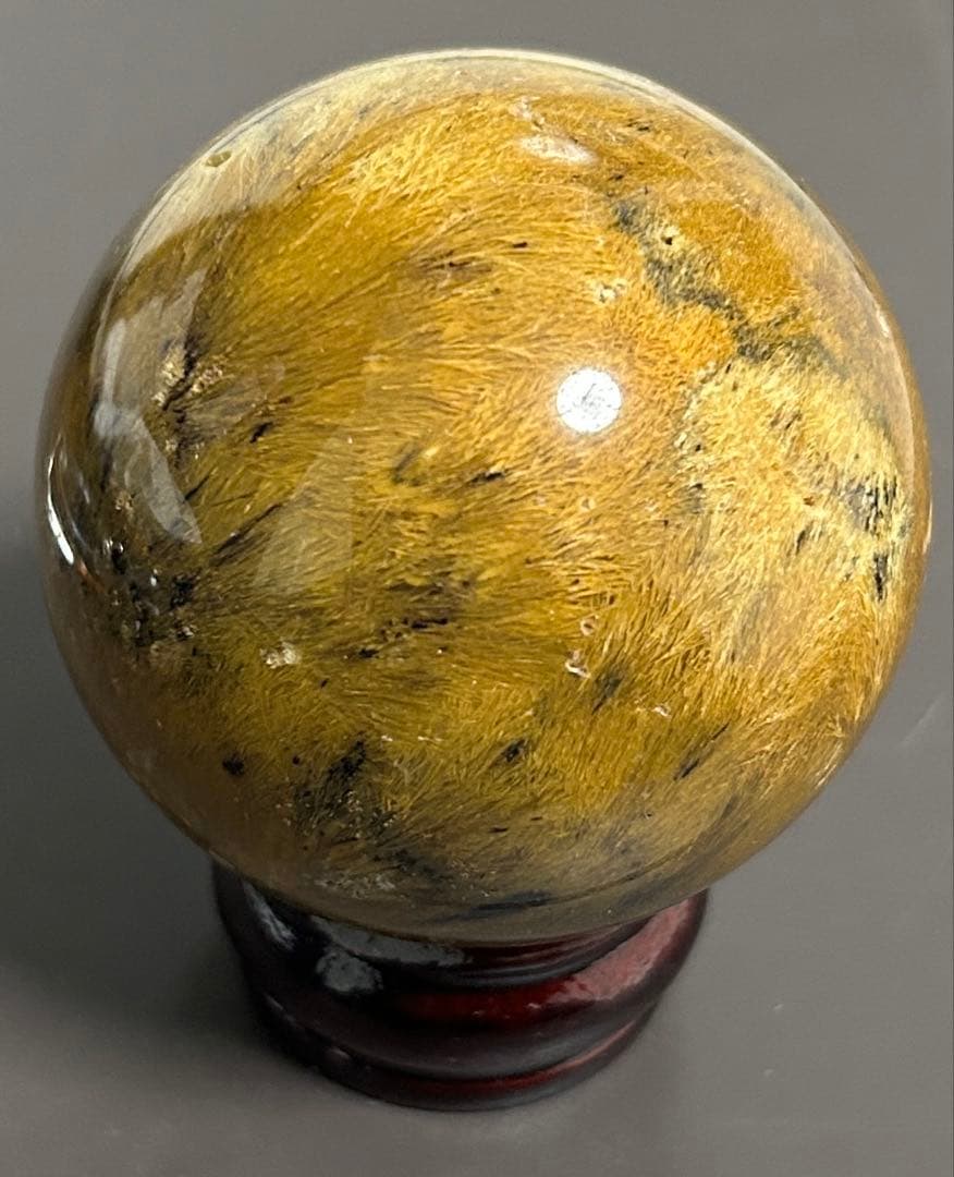 ゴールデンルチルクォーツ丸玉　200g