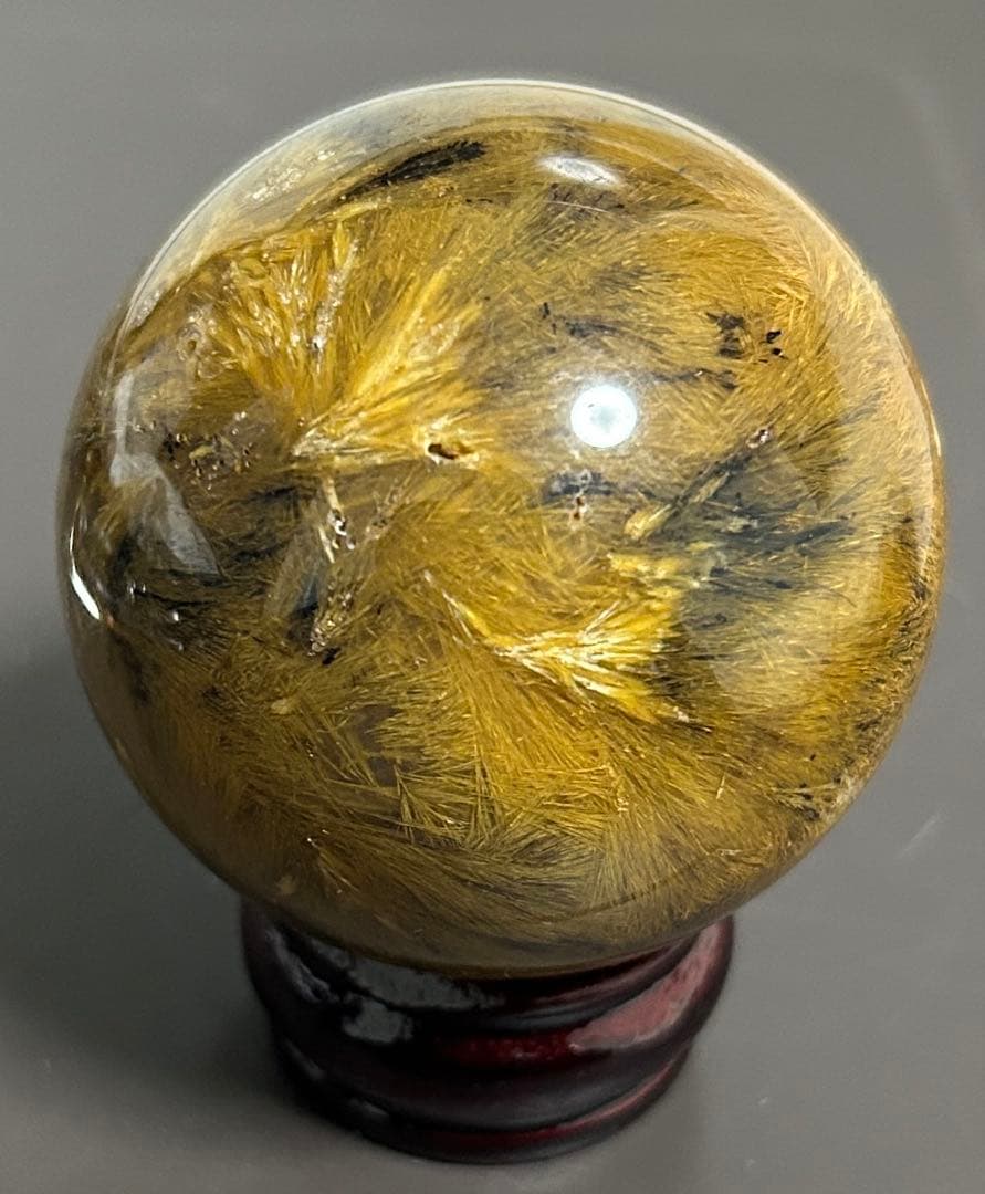 ゴールデンルチルクォーツ丸玉　200g