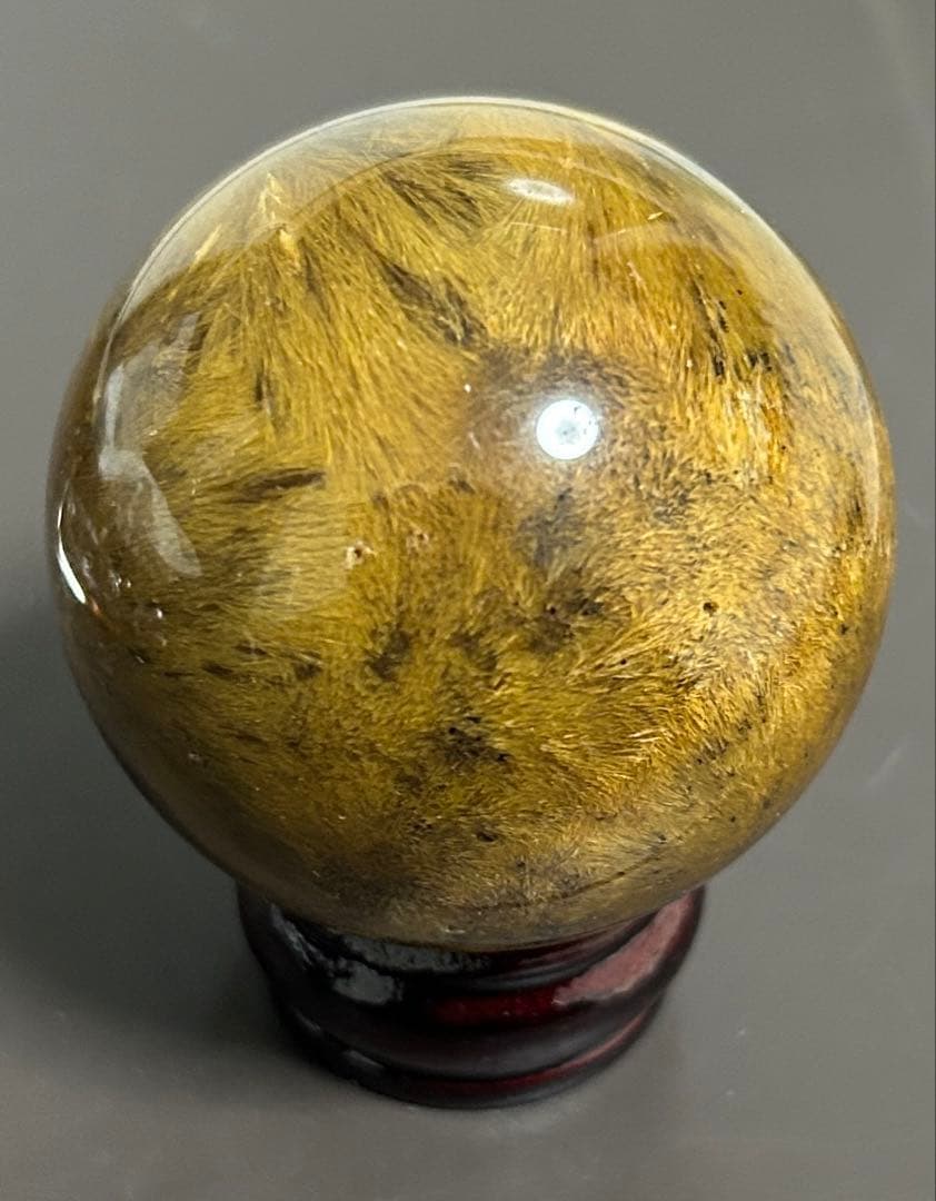 ゴールデンルチルクォーツ丸玉　200g