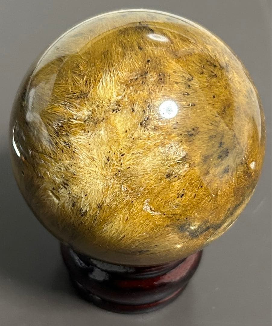 ゴールデンルチルクォーツ丸玉　200g