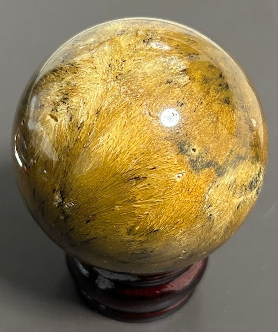 ゴールデンルチルクォーツ丸玉　200g