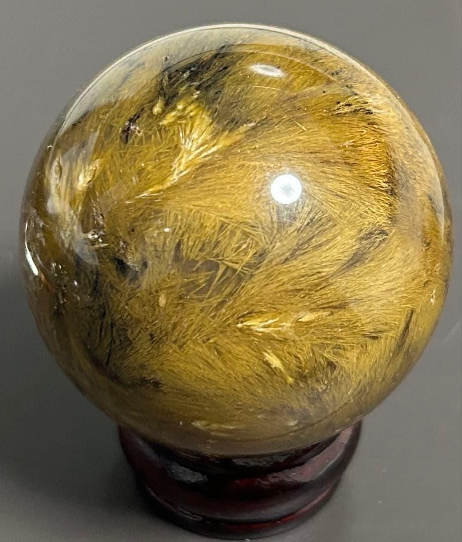 ゴールデンルチルクォーツ丸玉　200g