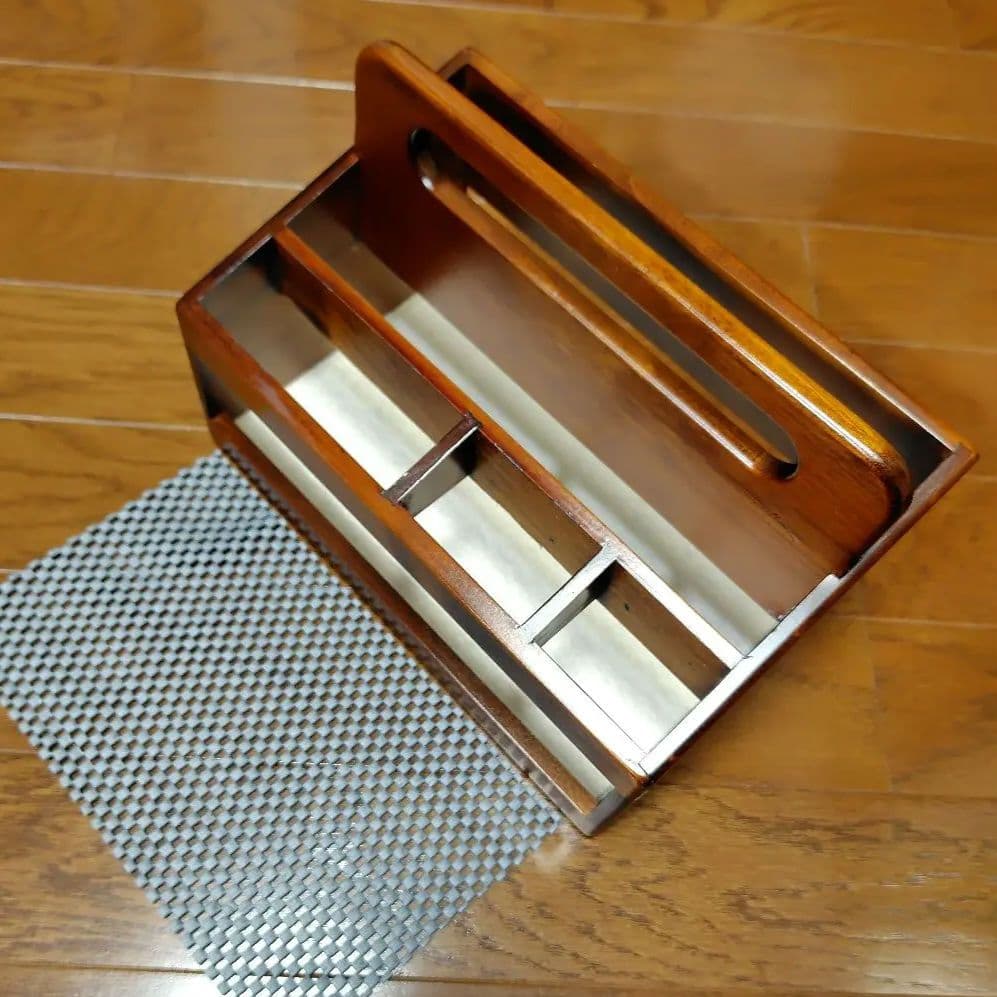 豊岡クラフト　リモコン整理箱、リモコンラック　マガジンラック、A4雑誌収納ラック