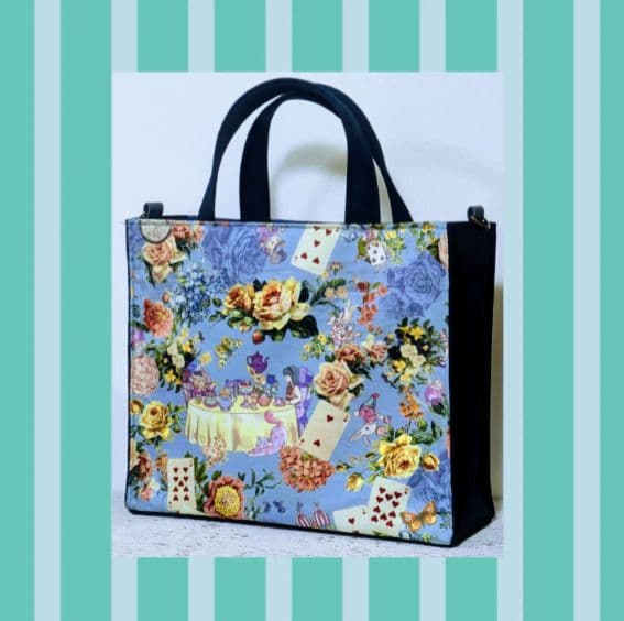 ♡ミケ様♡専用　✿ジョリーフルール✿　【マチ部分合皮のトートバッグ】