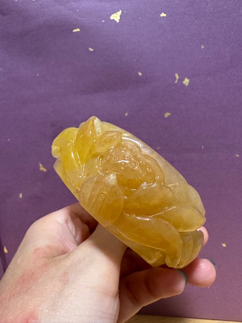 春節祭　魚戯蓮葉間　黄龍玉バングル