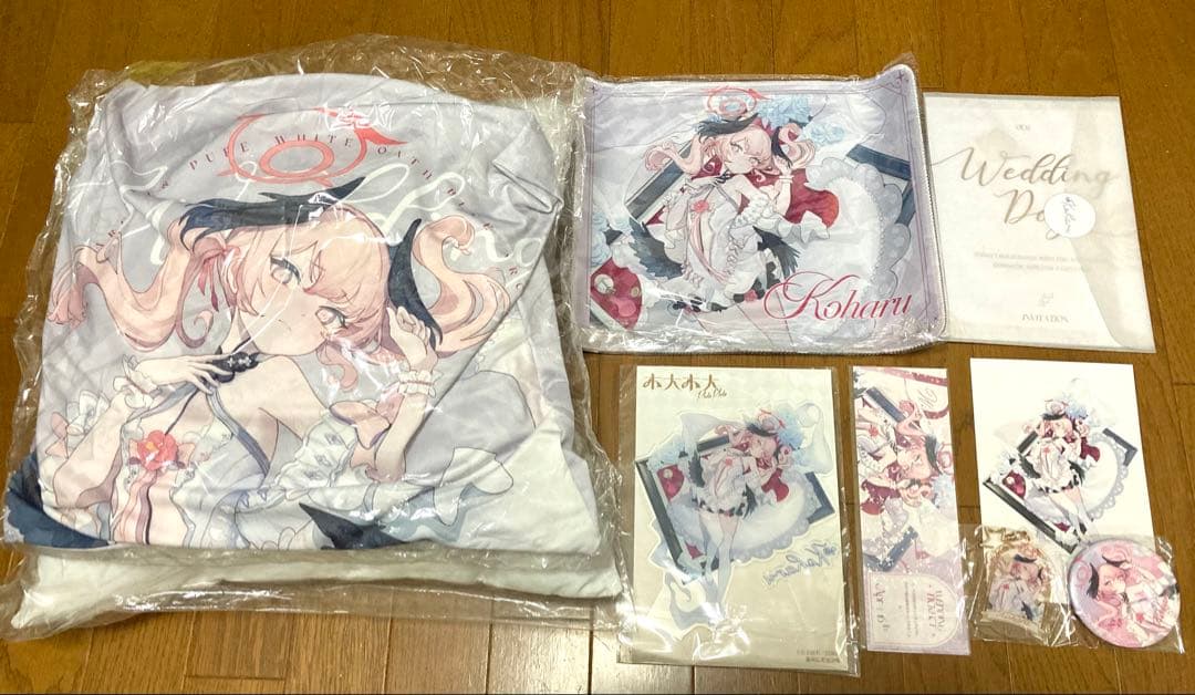 【おまけ付き】ブルーアーカイブ　中国限定　純白誓約　コハル　クッション 他セット