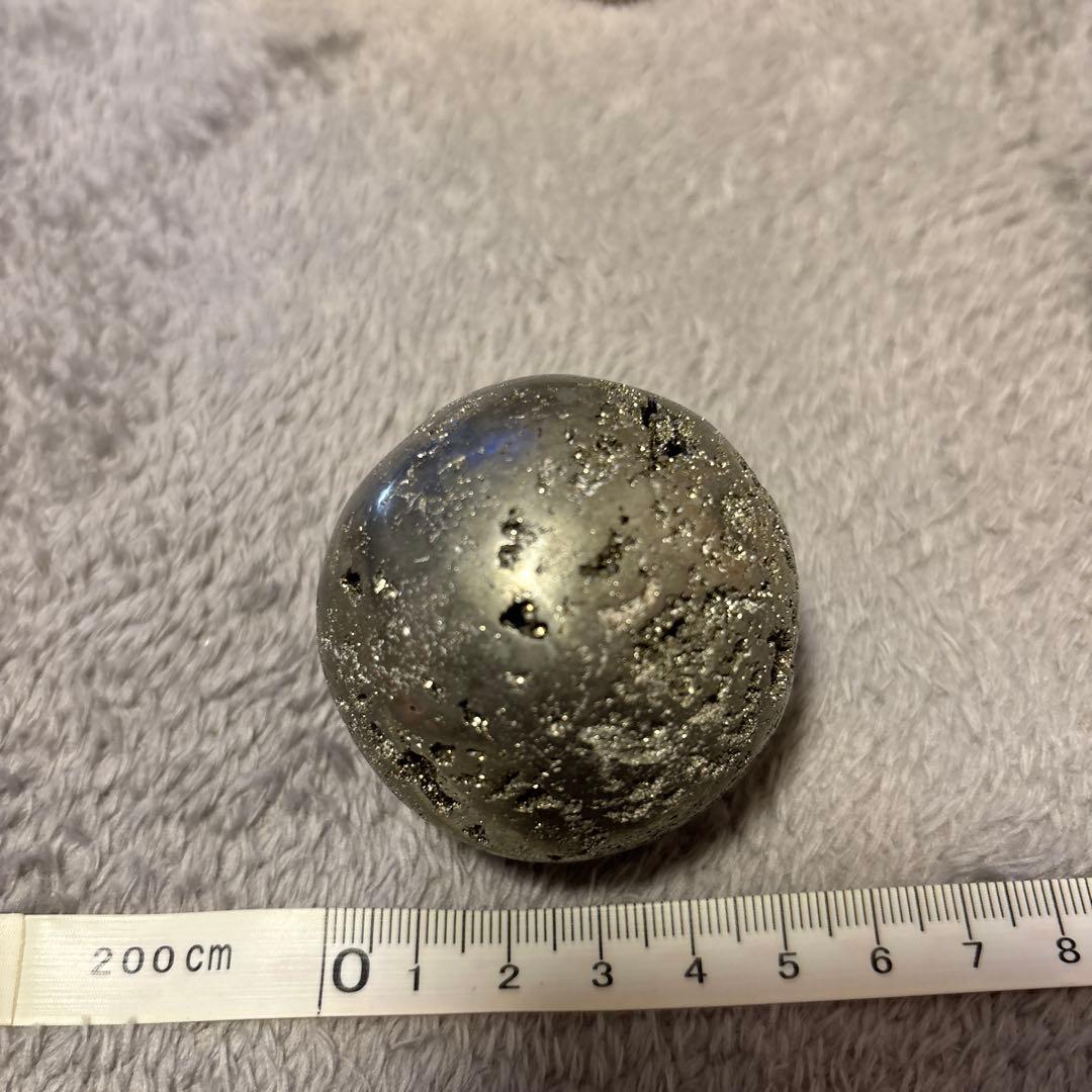 パイライト【黄鉄鉱】丸玉スフィアジオード結晶邪気祓い金運上昇天然石パワーストーン