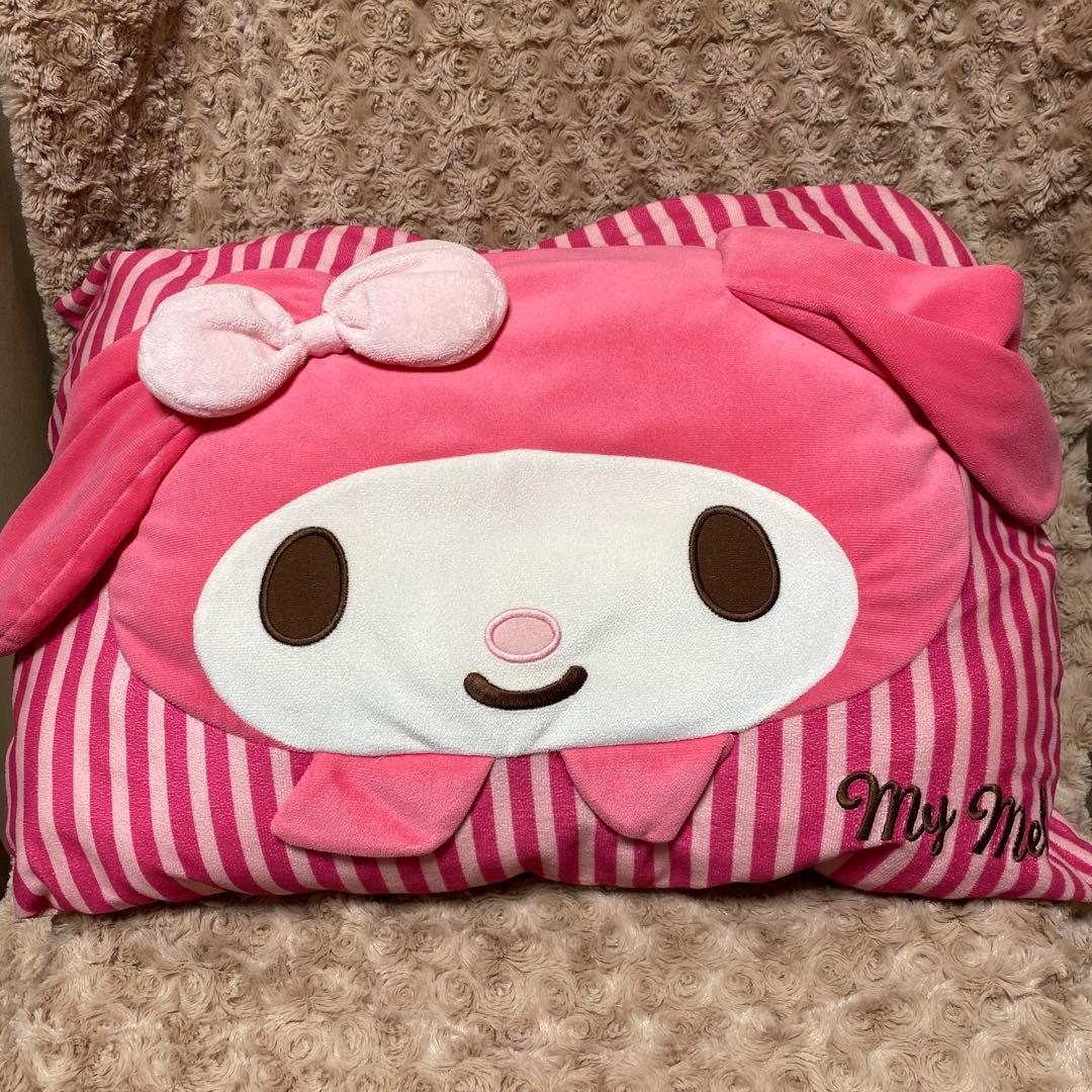 【平成レトロ】【マイメロディ 】クッション 枕 ★ 大きめ　★ レア