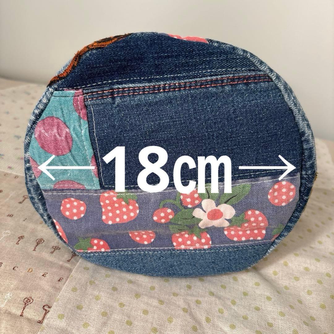 SA様お取り置き 丸底バッグ　デニムリメイク