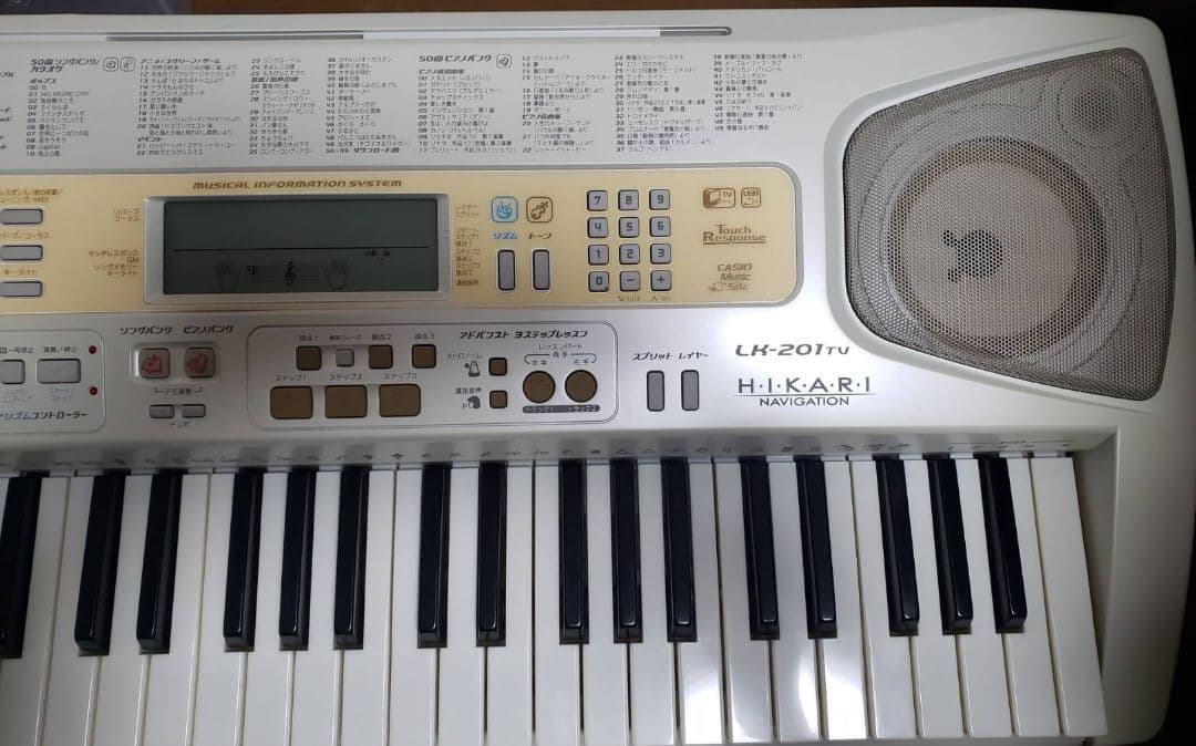 CASIO 光ナビゲーション キーボード LK-201 TV