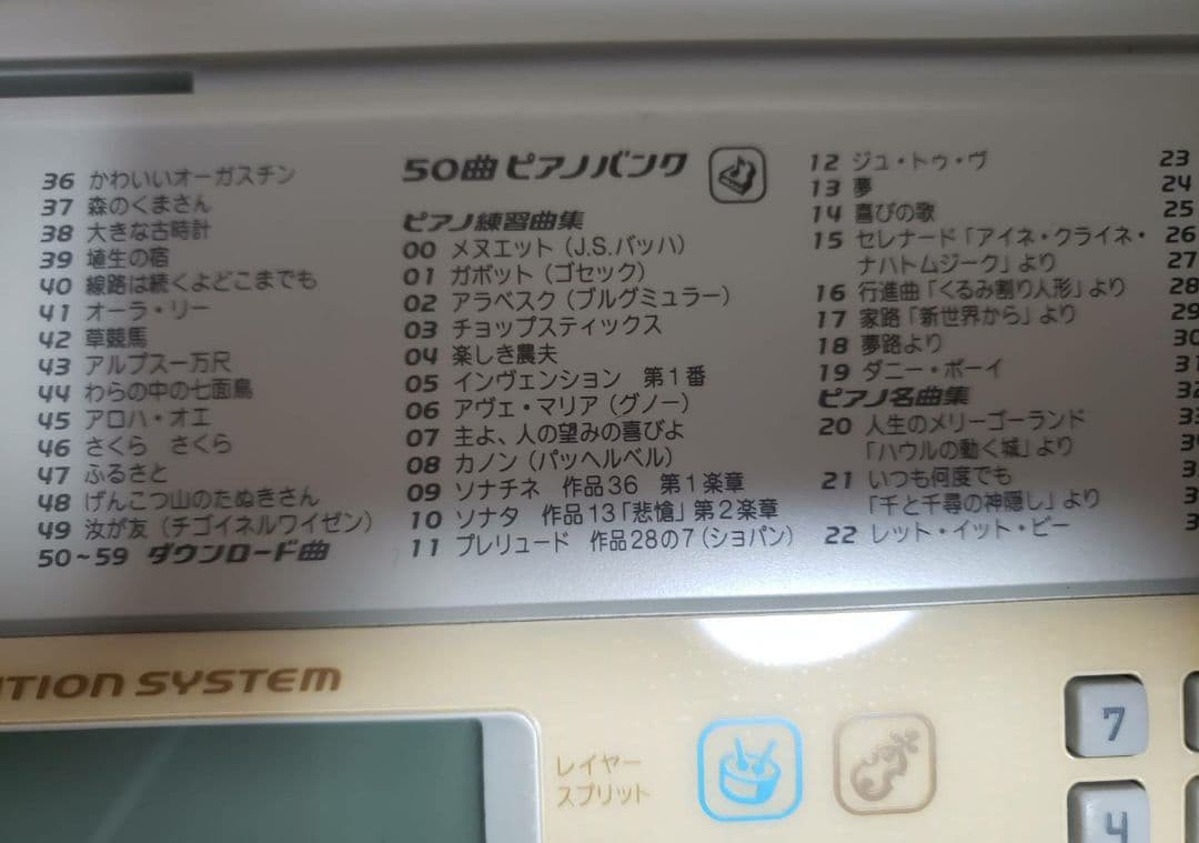 CASIO 光ナビゲーション キーボード LK-201 TV