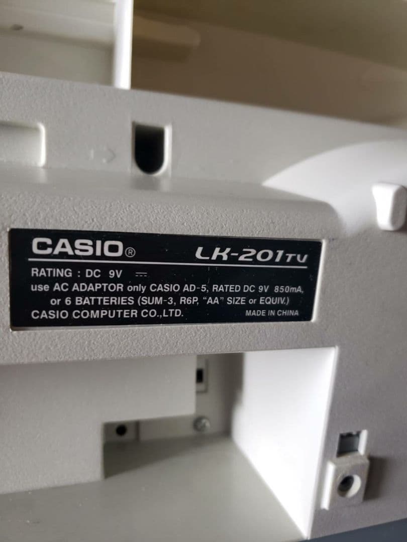 CASIO 光ナビゲーション キーボード LK-201 TV