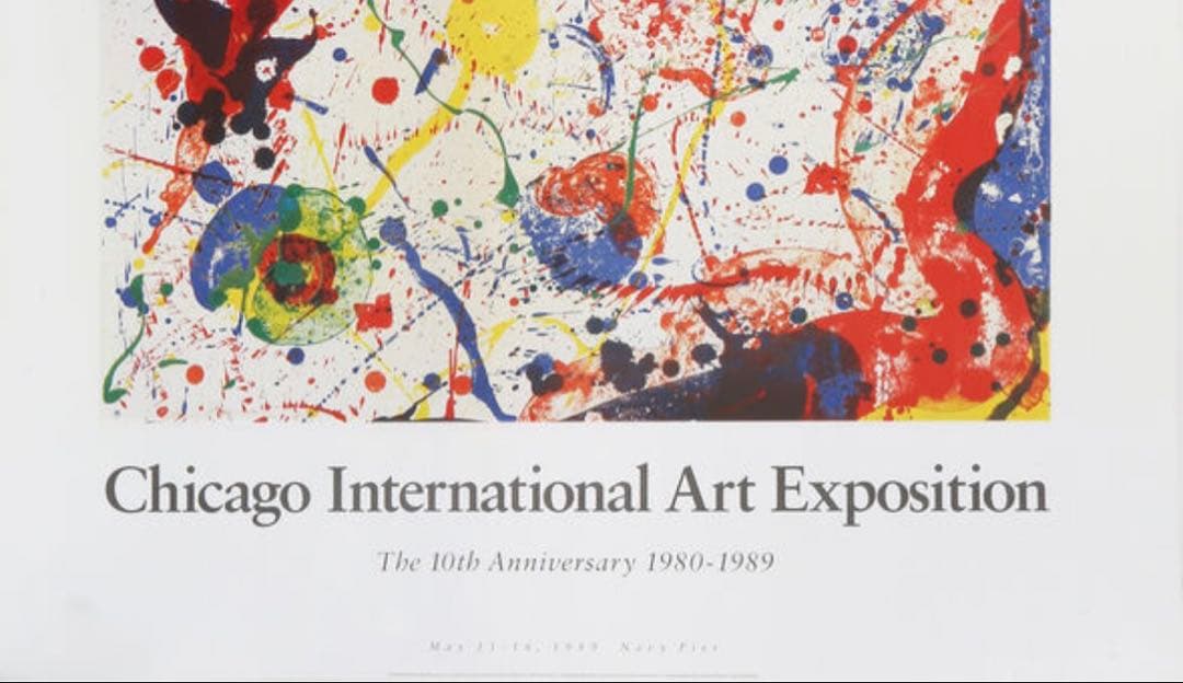 サム・フランシス シカゴ国際アートエキスポ 1989年 ヴィンテージポスター