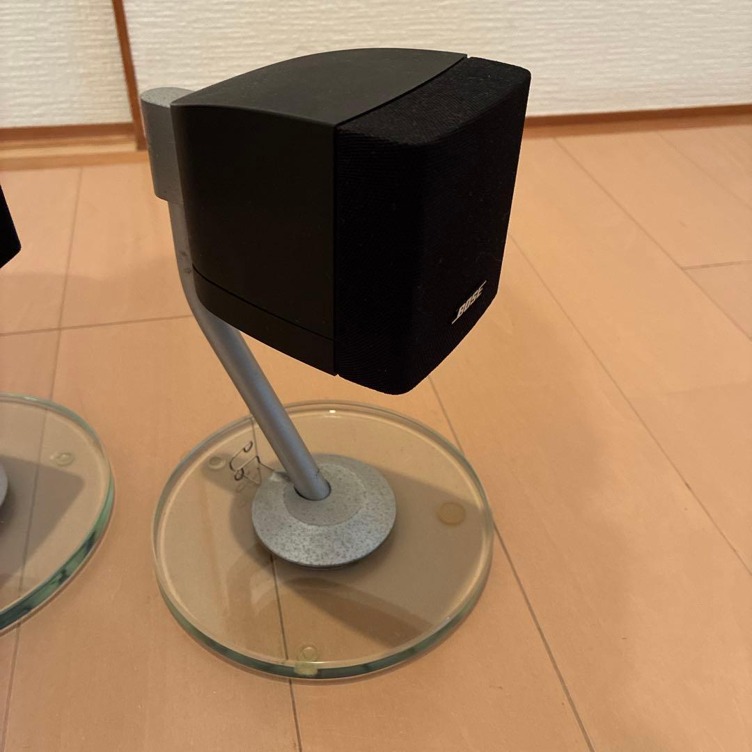 BOSEキューブ サテライトスピーカー ガラススタンド付き