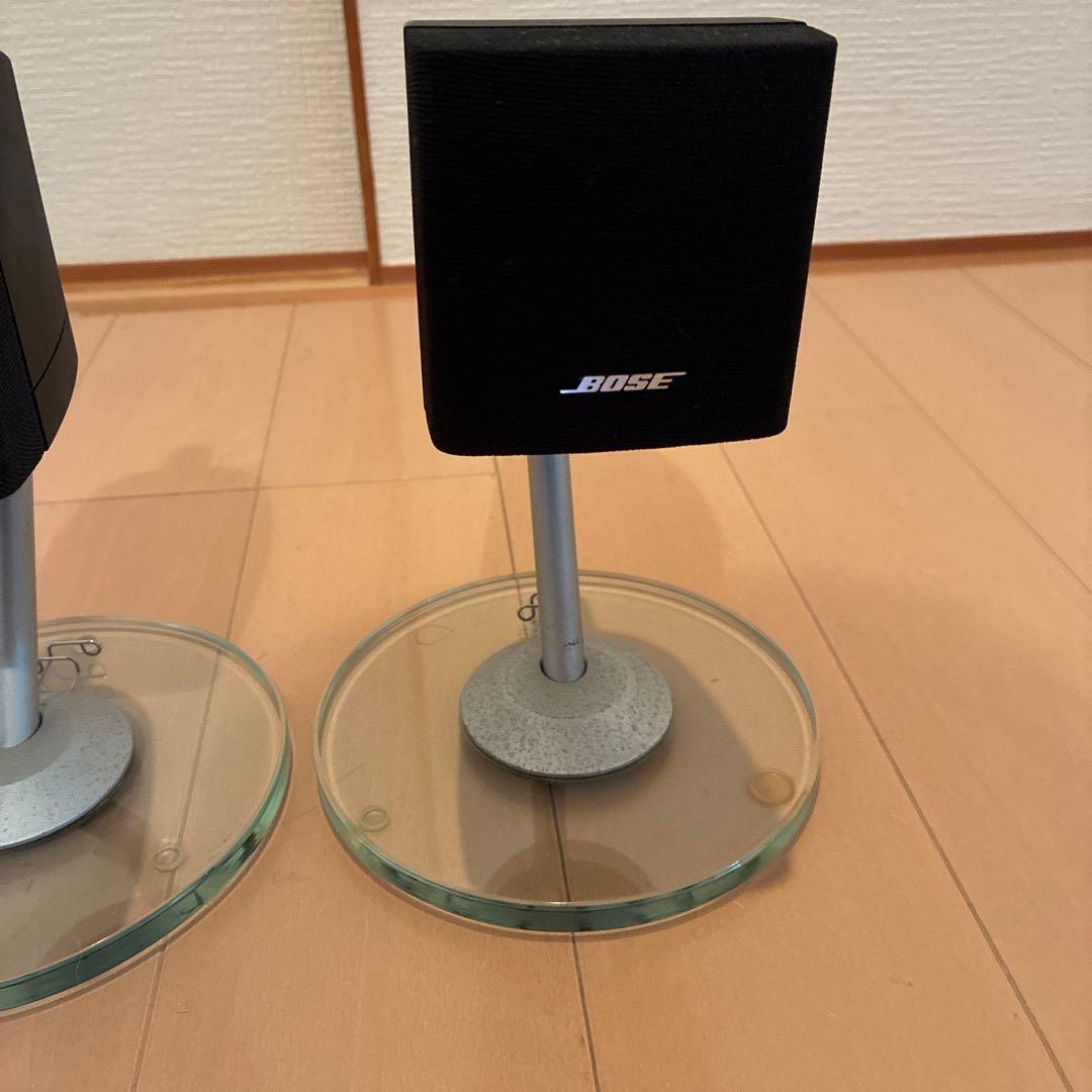 BOSEキューブ サテライトスピーカー ガラススタンド付き