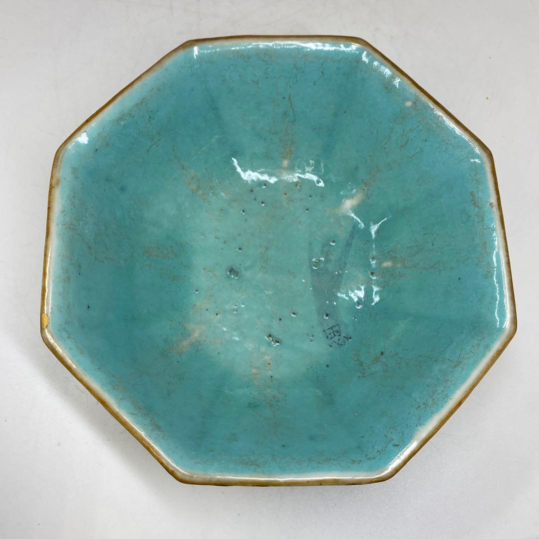 中国清時代　大清同治年製　粉彩八角鉢　東さ7-0629☆2F