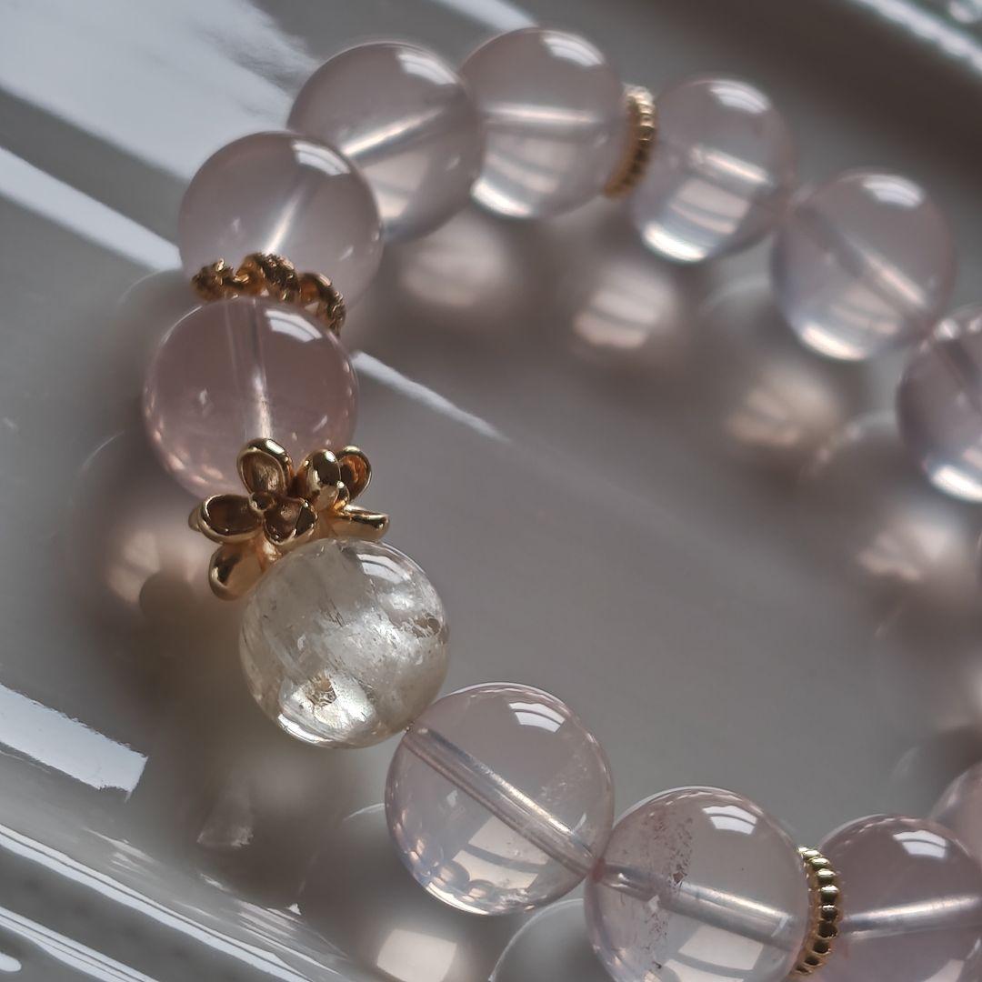 新作　スターピンククオーツ（ダイヤステリズムクオーツ）クンツァイト（ヒデナイト）