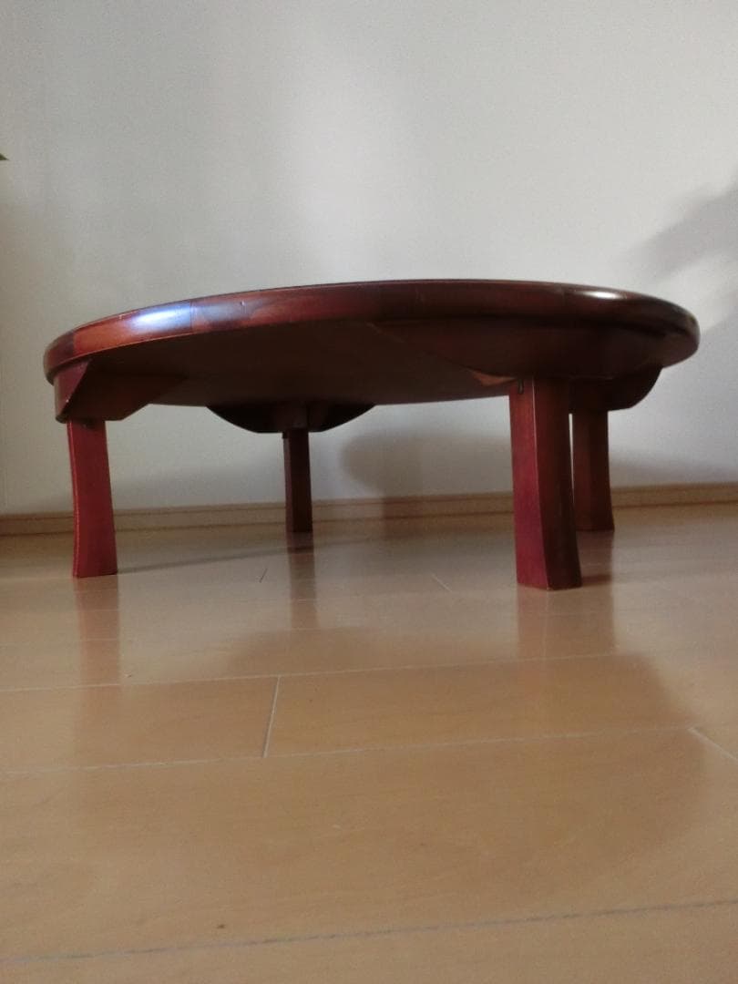 【昭和レトロ】木製ちゃぶ台　特大　折りたたみ