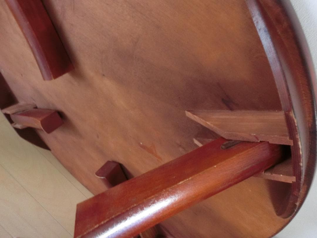 【昭和レトロ】木製ちゃぶ台　特大　折りたたみ