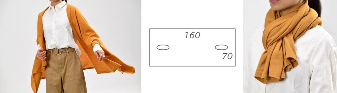 株式会社サイフクの洗えるmino ストール　ポンチョ