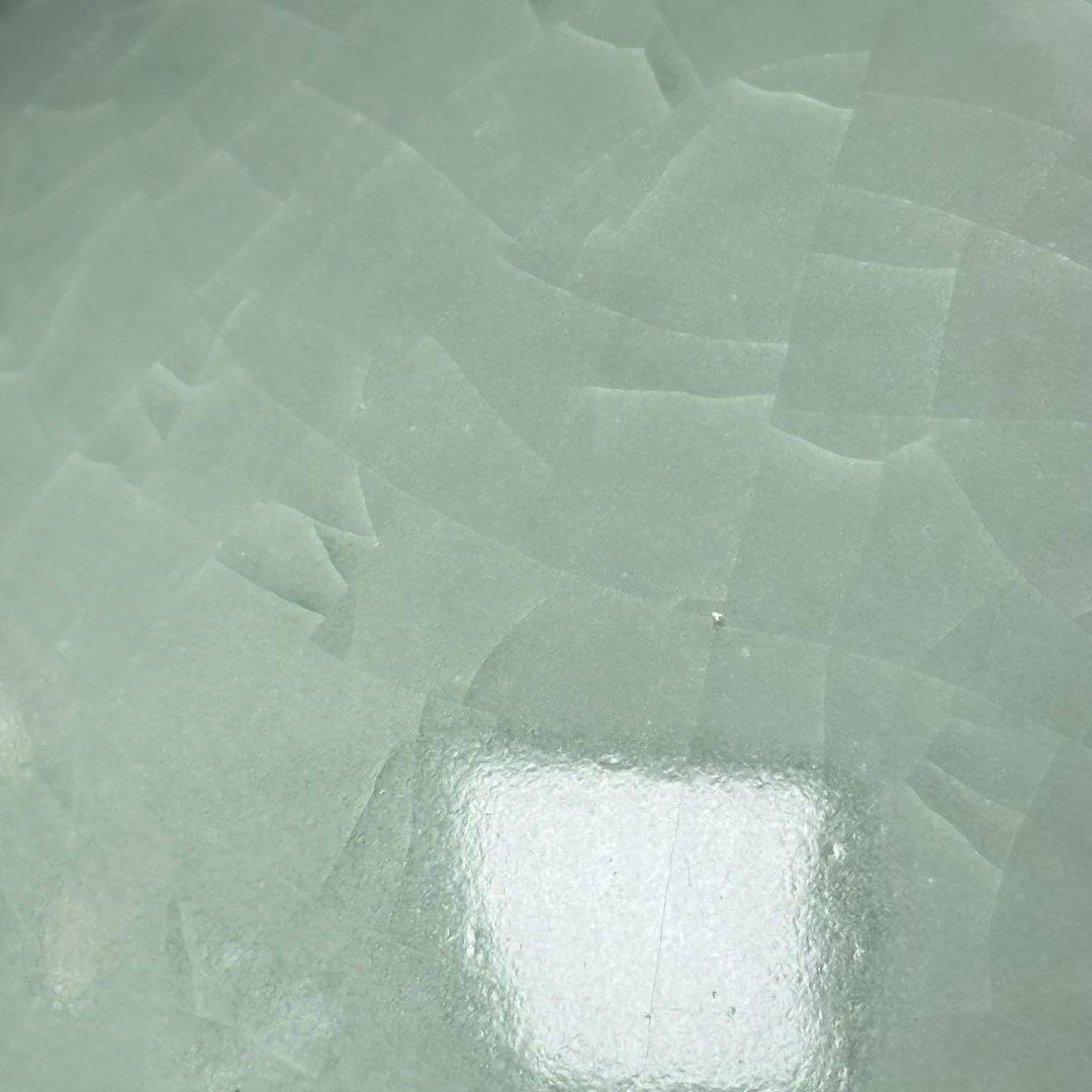 h*u様 人間国宝　中島宏　本人作　青磁小壺　共箱　本物　翡翠色　究極の青　高1