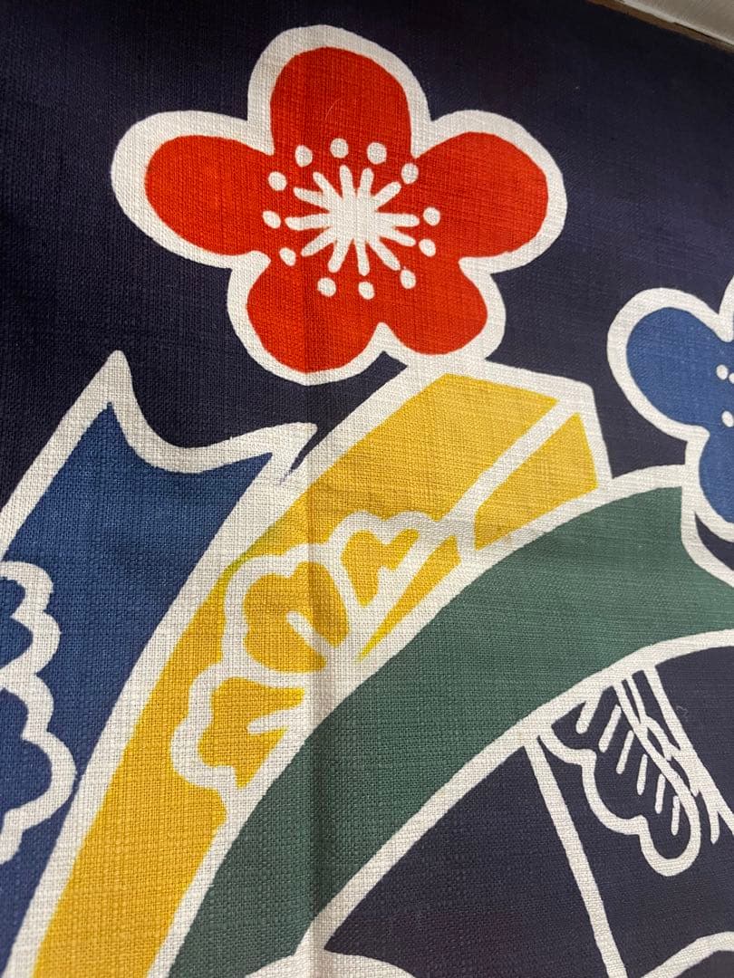 型染布　松竹梅　縁起物