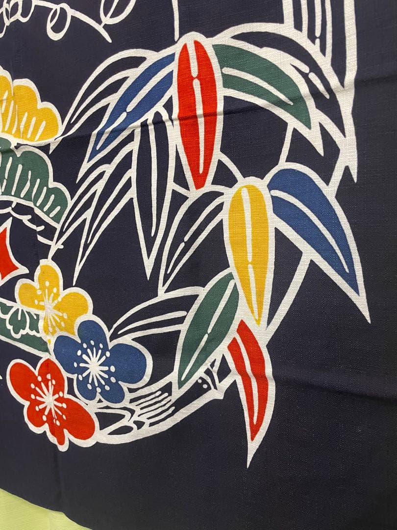 型染布　松竹梅　縁起物