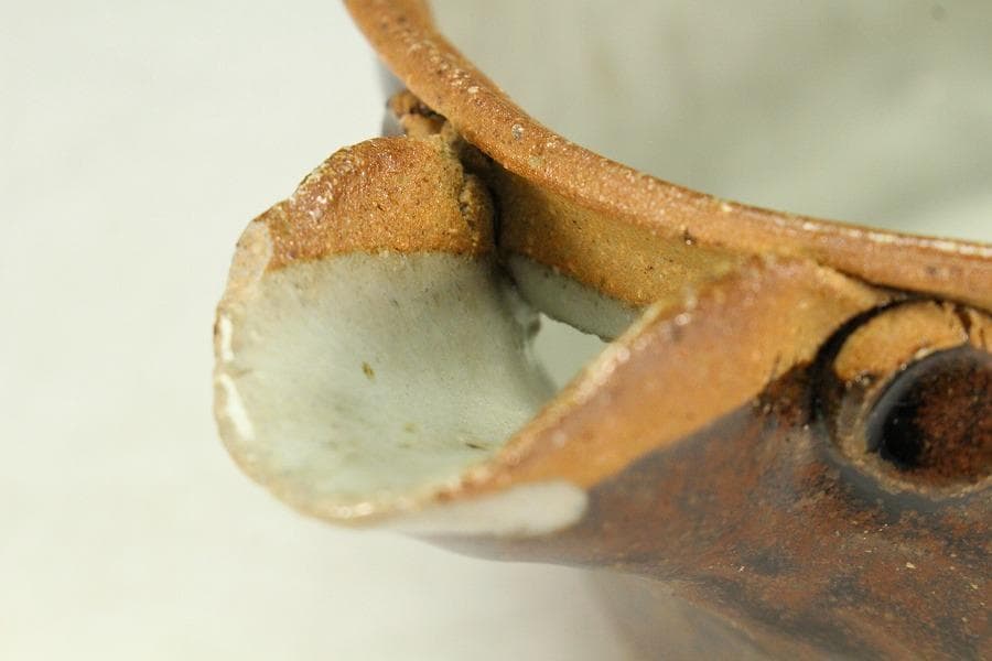 無形文化財 十三代 太郎右衛門 朝鮮唐津片口 共箱 未使用(K-ZE378)